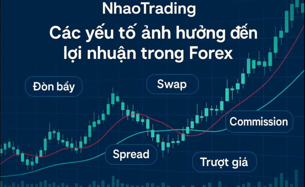 Các yếu tố ảnh hưởng tới lợi nhuận trong Forex gồm: Volume, Pip Value, Thời gian, Mức độ biến động, tỉ giá, Chi phí, Trượt giá,