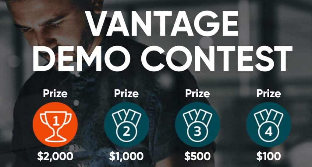 Mức phần thưởng từ cuộc thi giao dịch Demo trên sàn Vantage